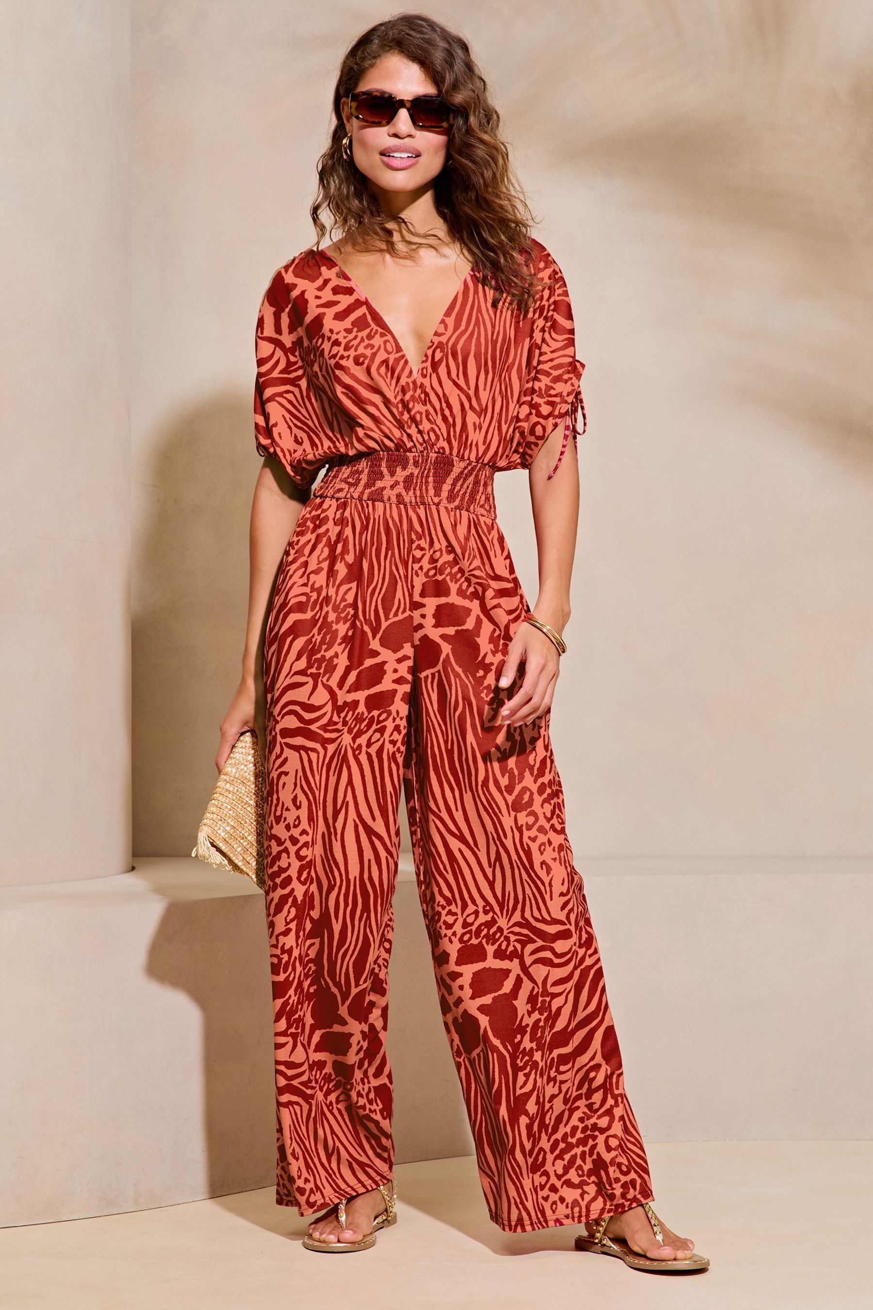 Lipsy wrap jumpsuit deals