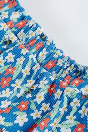 Frugi Blue Crinkle Jersey Floral Fun Print Culottes - Image 4 of 4