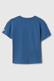 Gap Blue Disney Mickey Mouse Graphic Short Sleeve Crew Neck T-Shirt (Newborn-5yrs) - Image 2 of 2