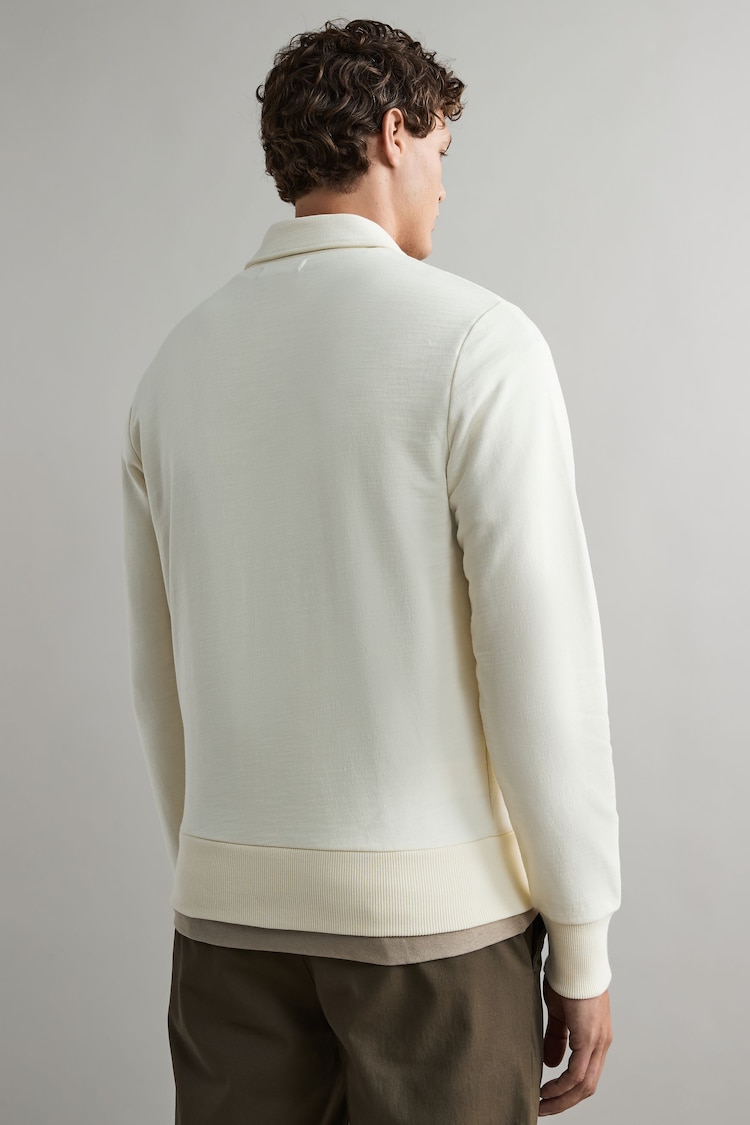 Fred Perry Zip Neck Polo Collar Sweatshirt - Image 2 of 8