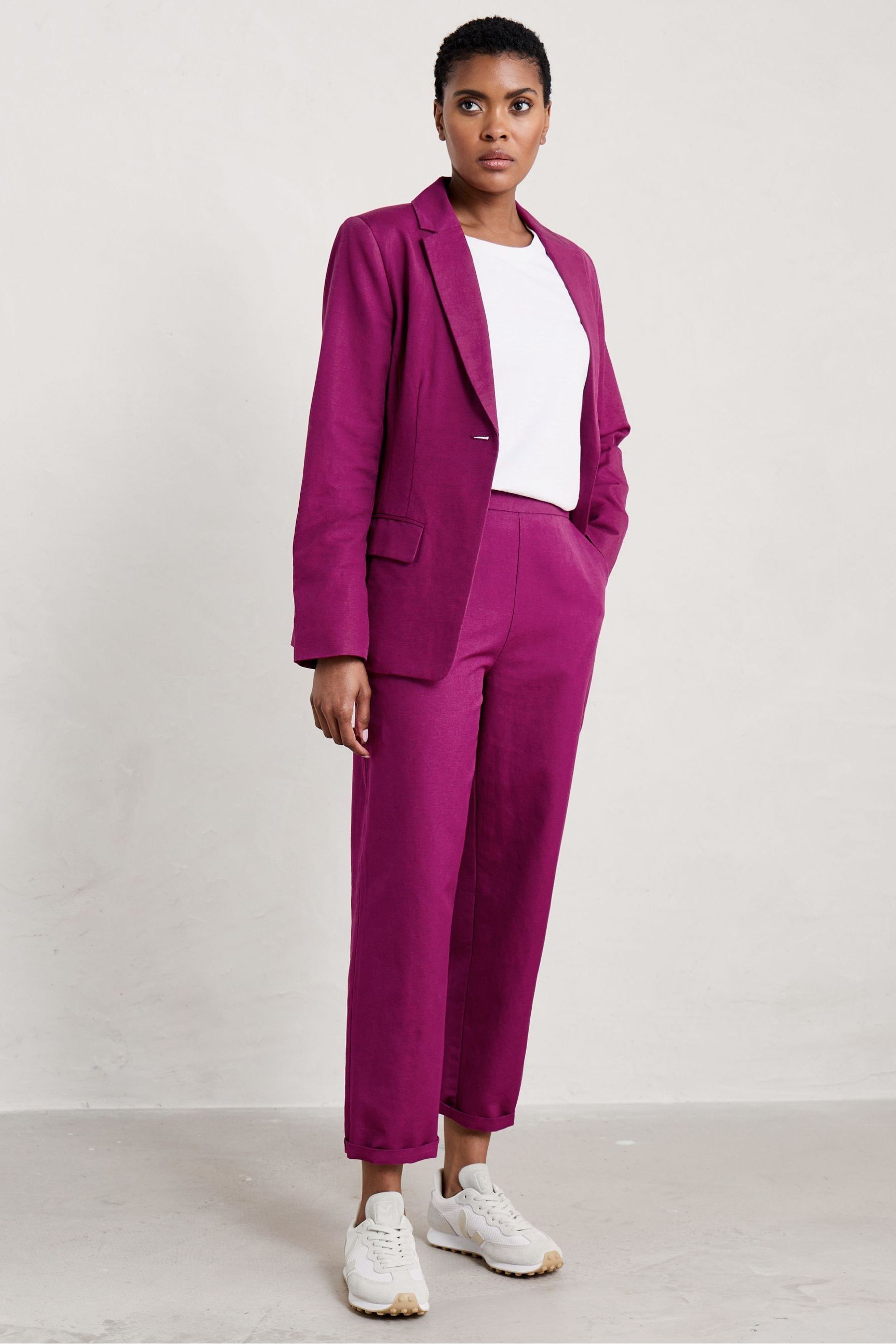 Buy Seasalt Cornwall Purple Westlin Trousers from Next Luxembourg