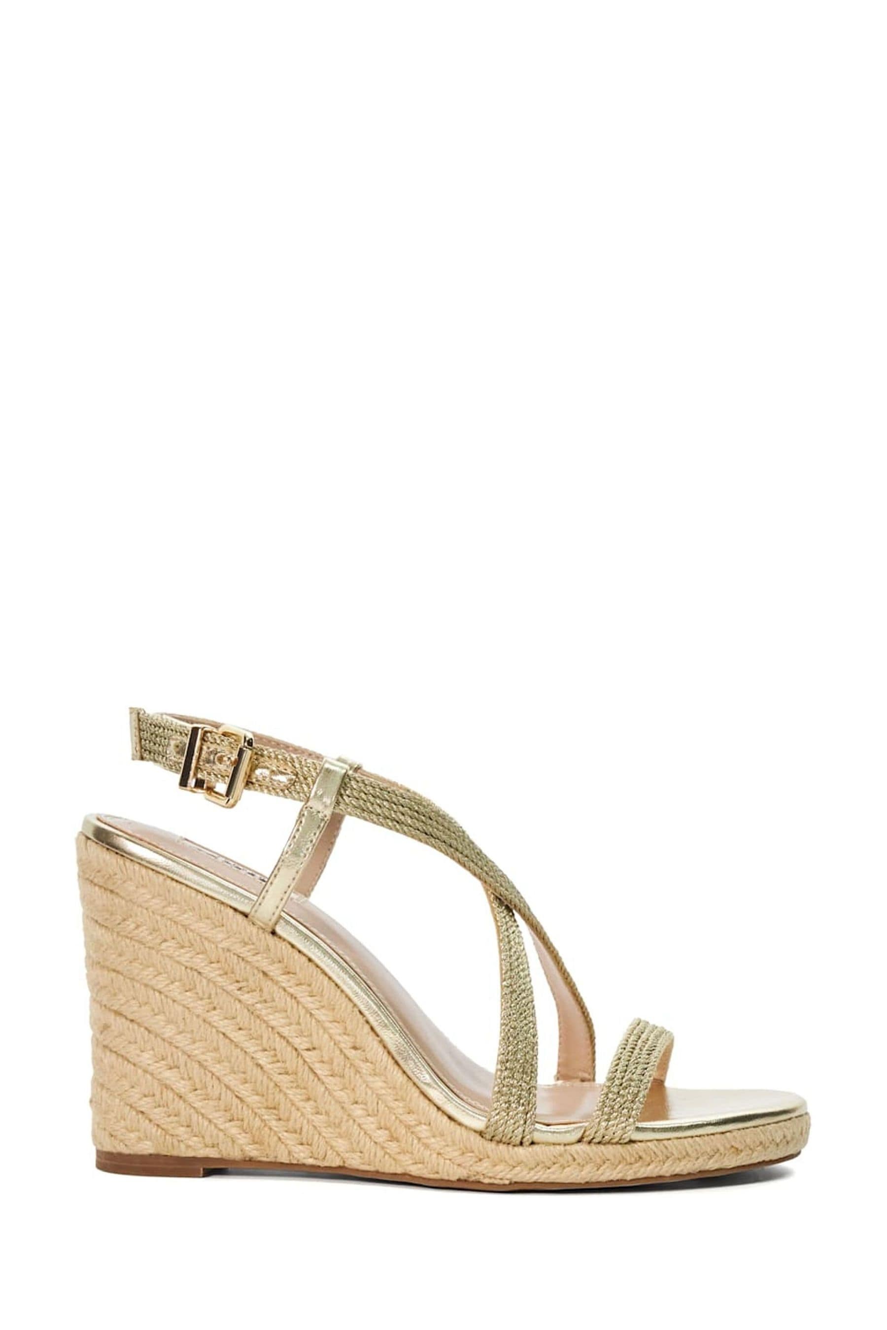 Gold rope wedges deals