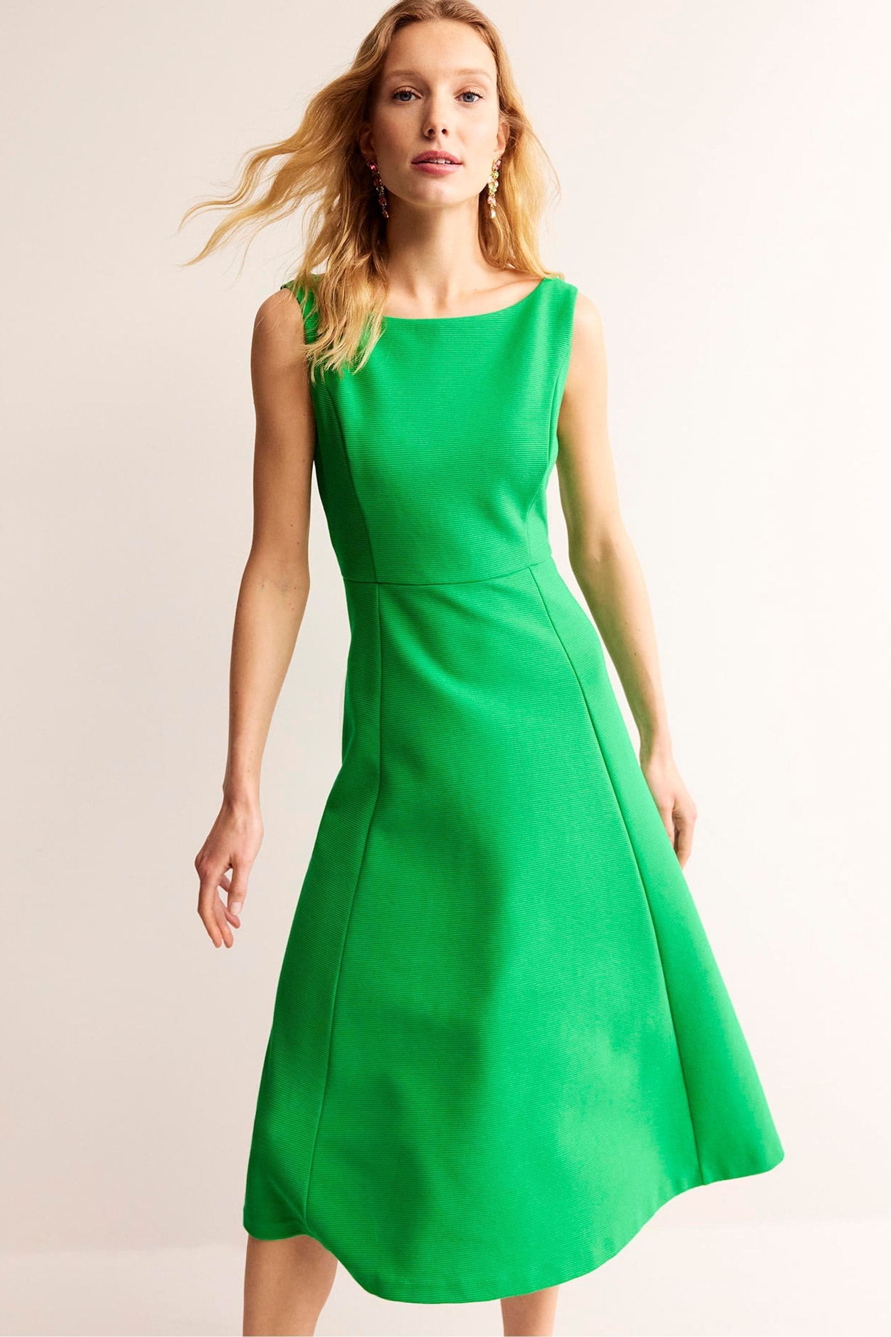 Buy Boden Green Petite Scarlet Ottoman Ponte Dress from Next Luxembourg