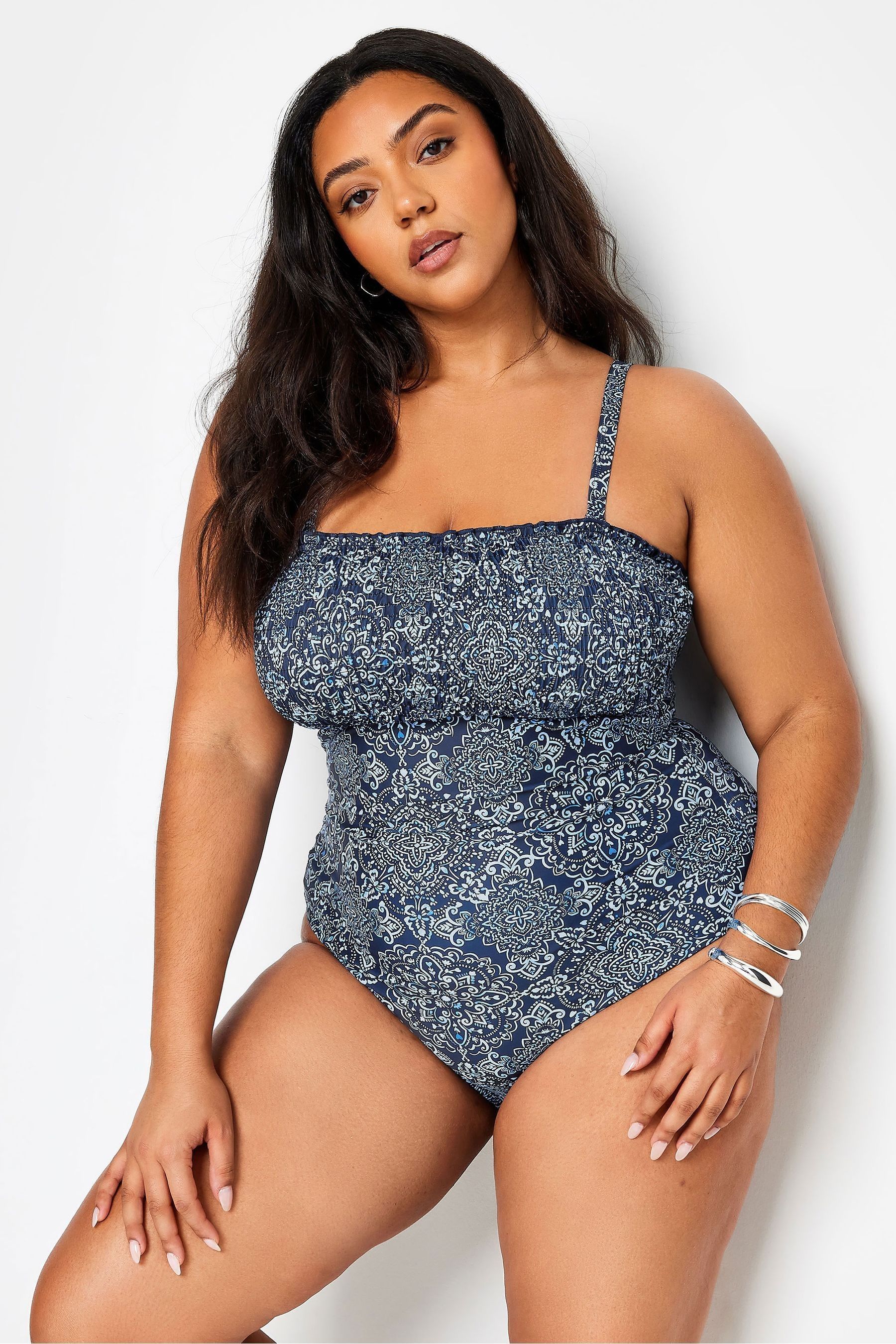 Plus size swimdress with tummy control sales