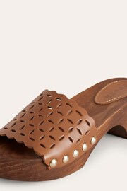 Boden Brown Cut Out Detail Clogs - Image 4 of 4