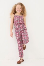 FatFace Purple Paisley Print Jumpsuit - Image 1 of 5