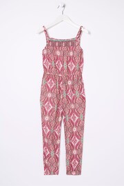 FatFace Purple Paisley Print Jumpsuit - Image 5 of 5