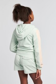 Juicy Couture Girls Blue Towelling Zip-Through Hoodie - Image 2 of 4