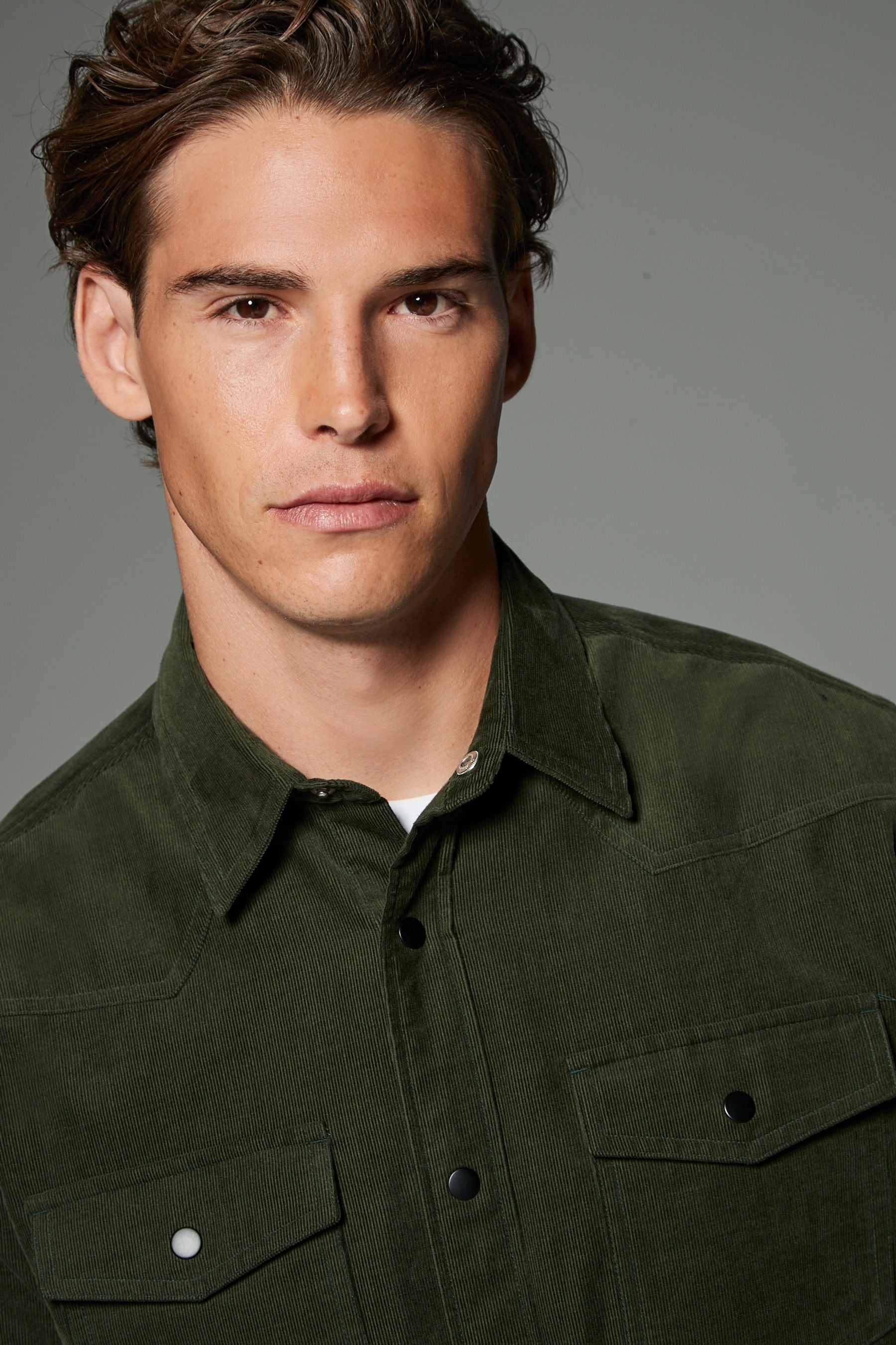 Hunter green western shirt sales