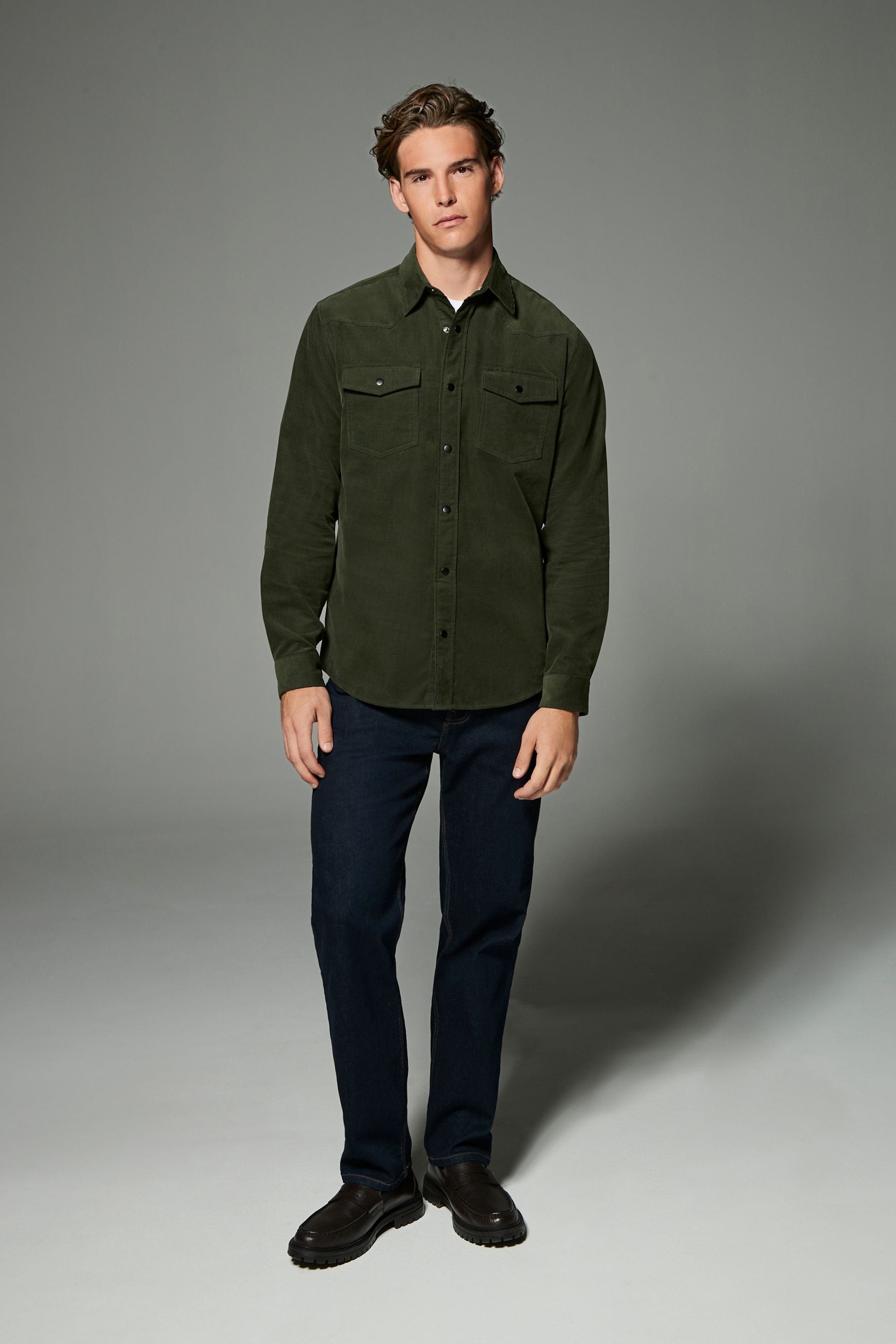 Hunter green western shirt deals