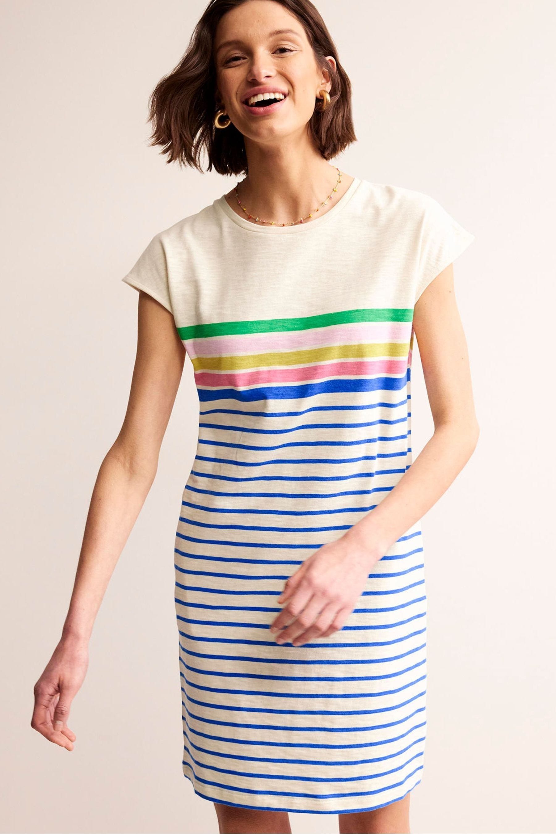 Buy Boden Blue 100 Cotton Stripe Leah Jersey T Shirt Dress from Next Luxembourg