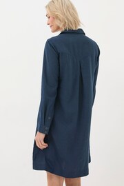 FatFace Blue Mina Linen Blend Tunic Dress - Image 5 of 6