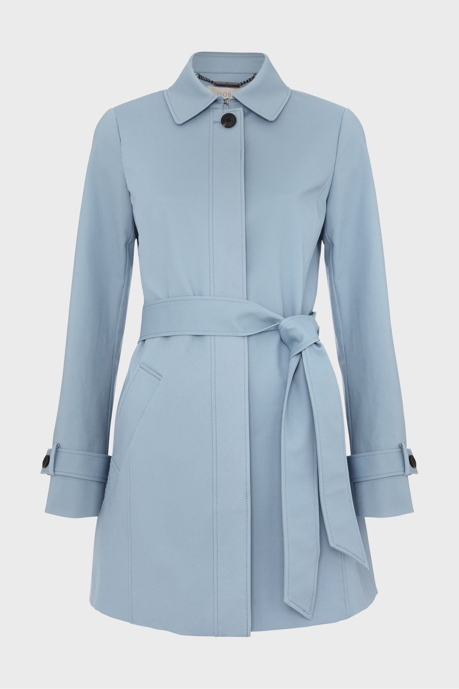Hobbs Pale Blue Jane Trench Coat