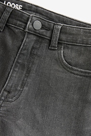 Grey Charcoal Loose Fit Rich Stretch Jeans (3-17yrs) - Image 3 of 4