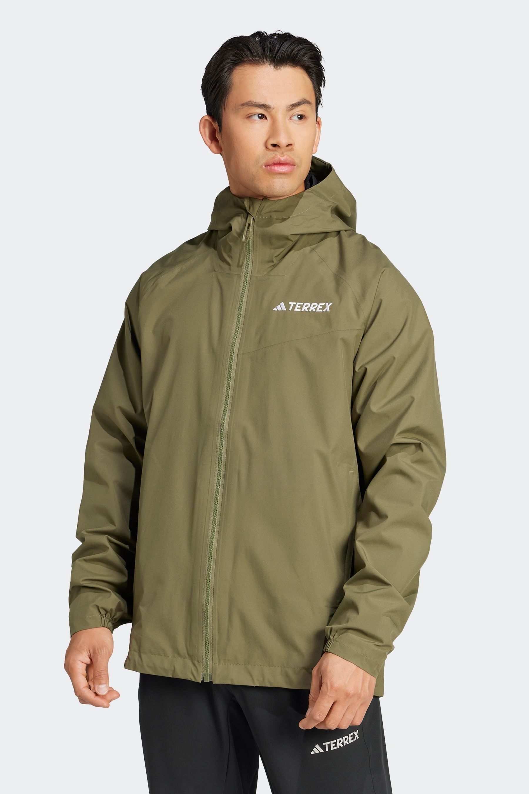 Buy adidas Terrex Olive Green Multi 2L RAIN.RDY Jacket from the Next UK online shop