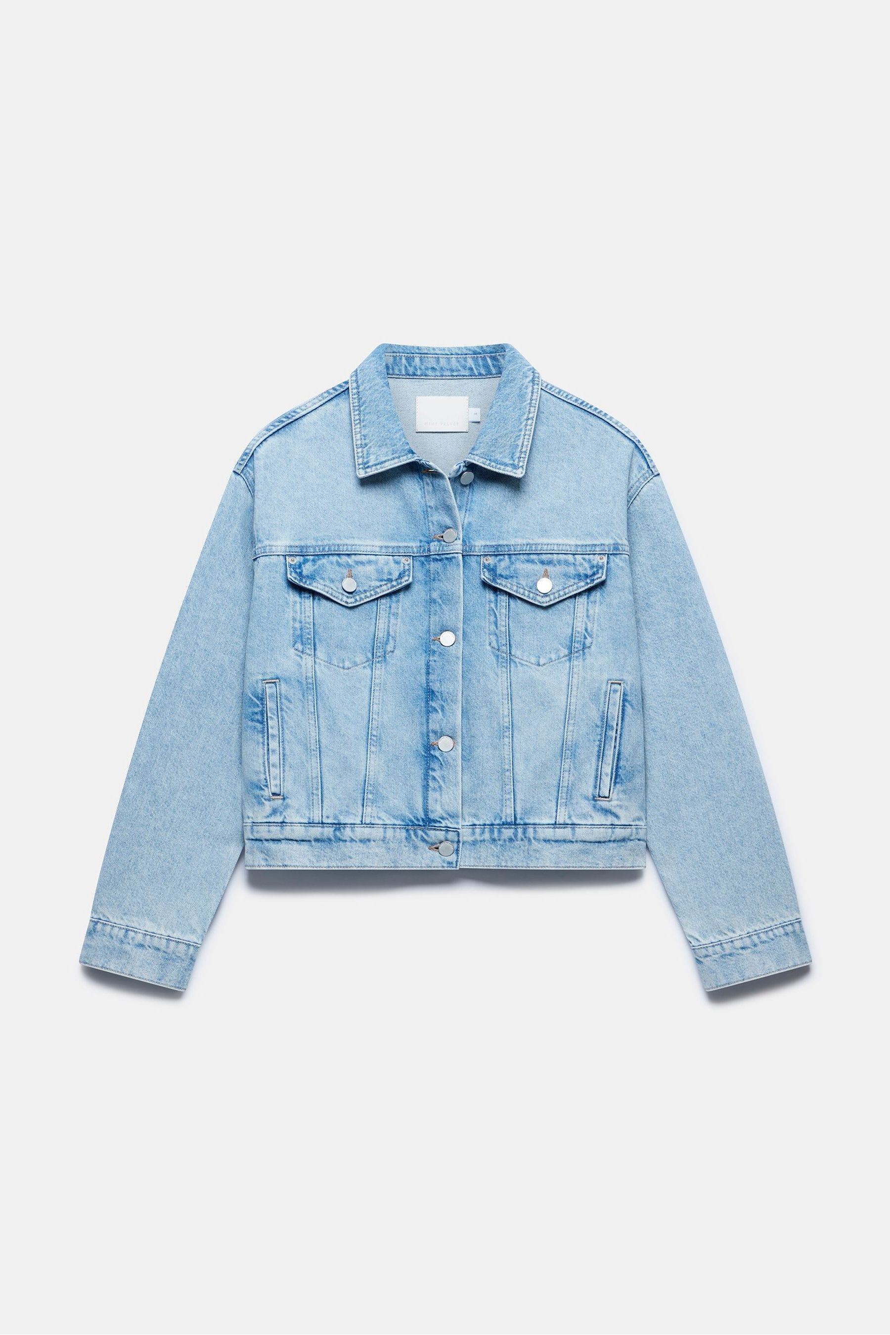 Buy Mint Velvet Blue Denim Trucker Jacket from Next Luxembourg