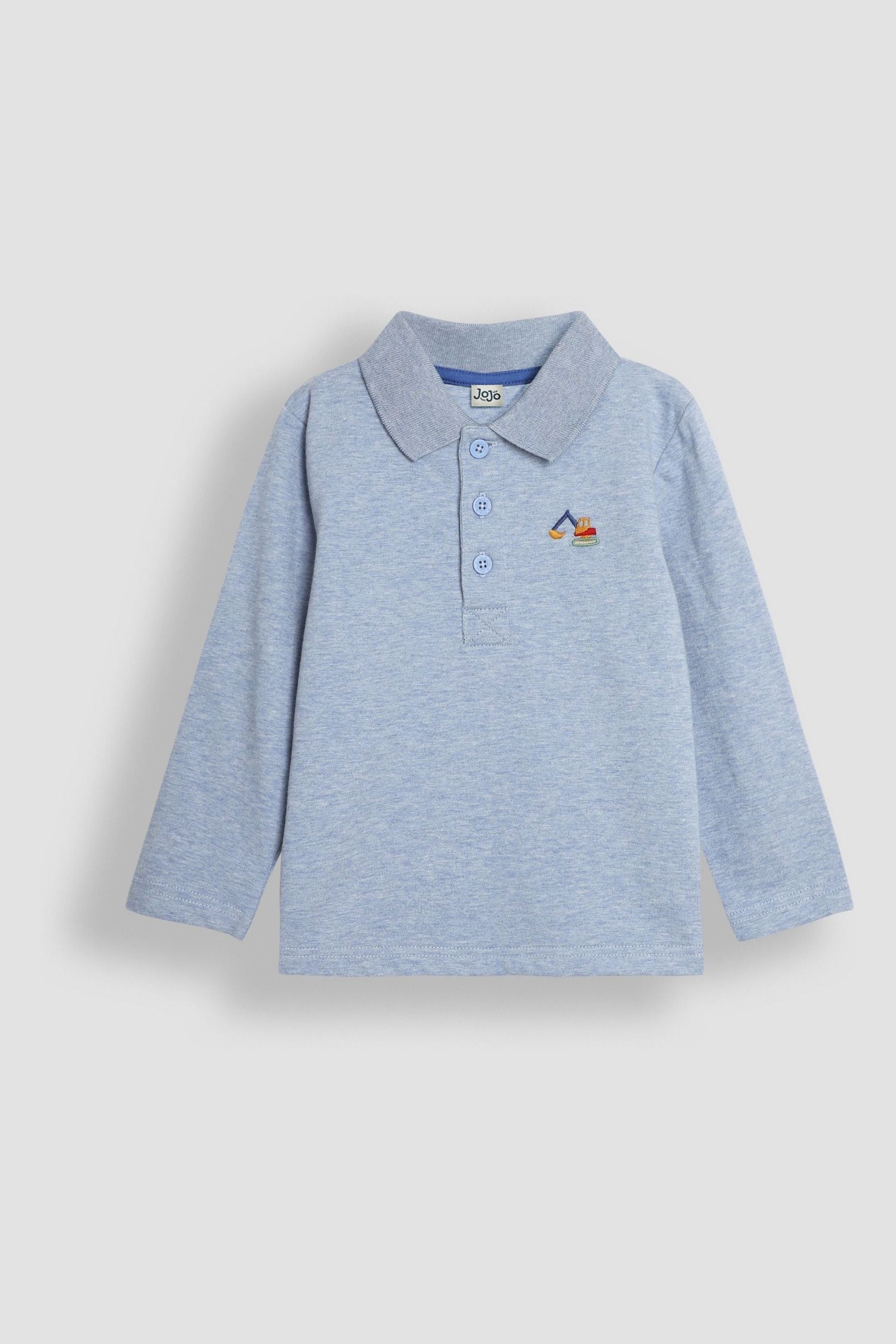 Buy JoJo Maman Bebe Blue Digger Polo Shirt from the Next UK online shop