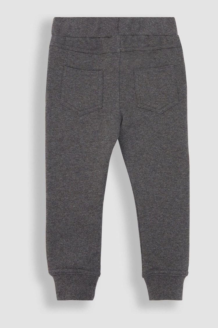 JoJo Maman Bébé Black & Grey 2-Pack Fitted Joggers - Image 5 of 5