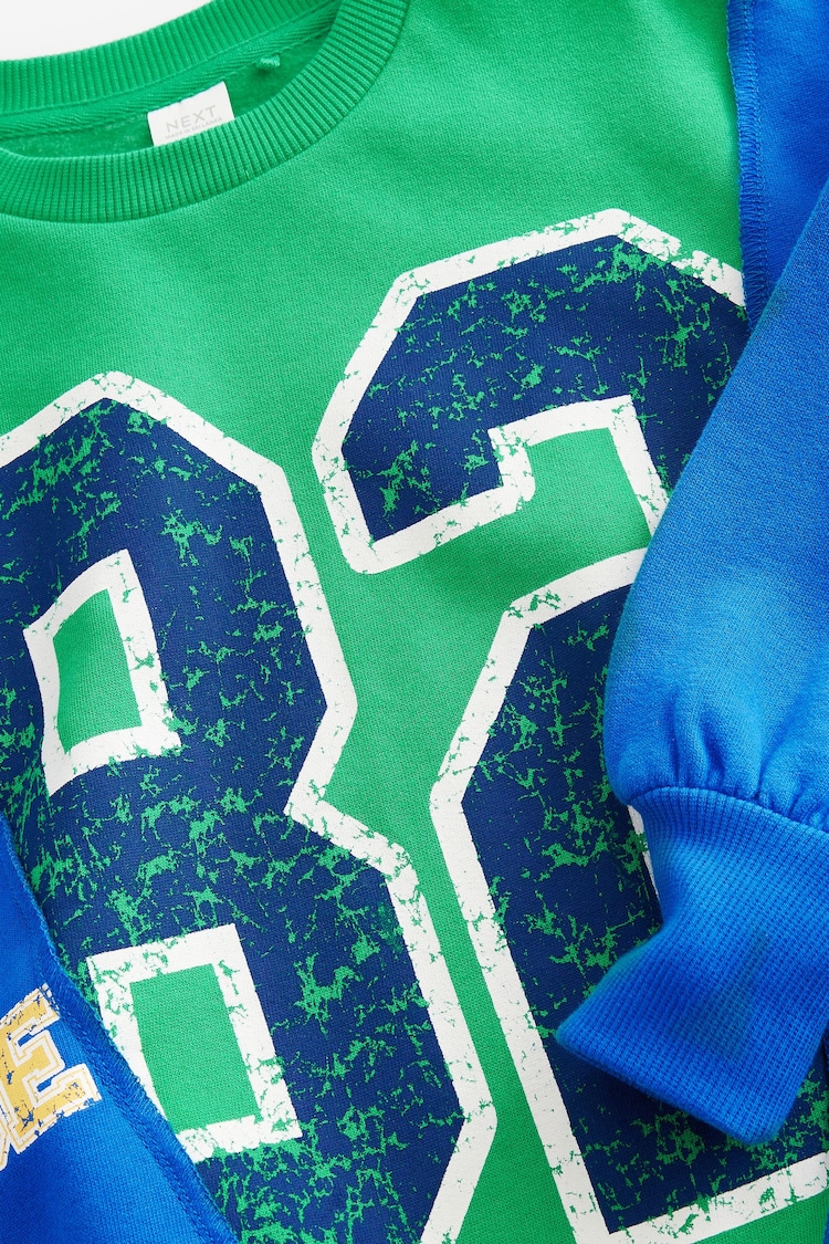 Green/Blue Sweatshirt (3-16yrs) - Image 7 of 7