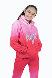 Hype. Girls Pink Fade Hoodie - Image 3 of 8