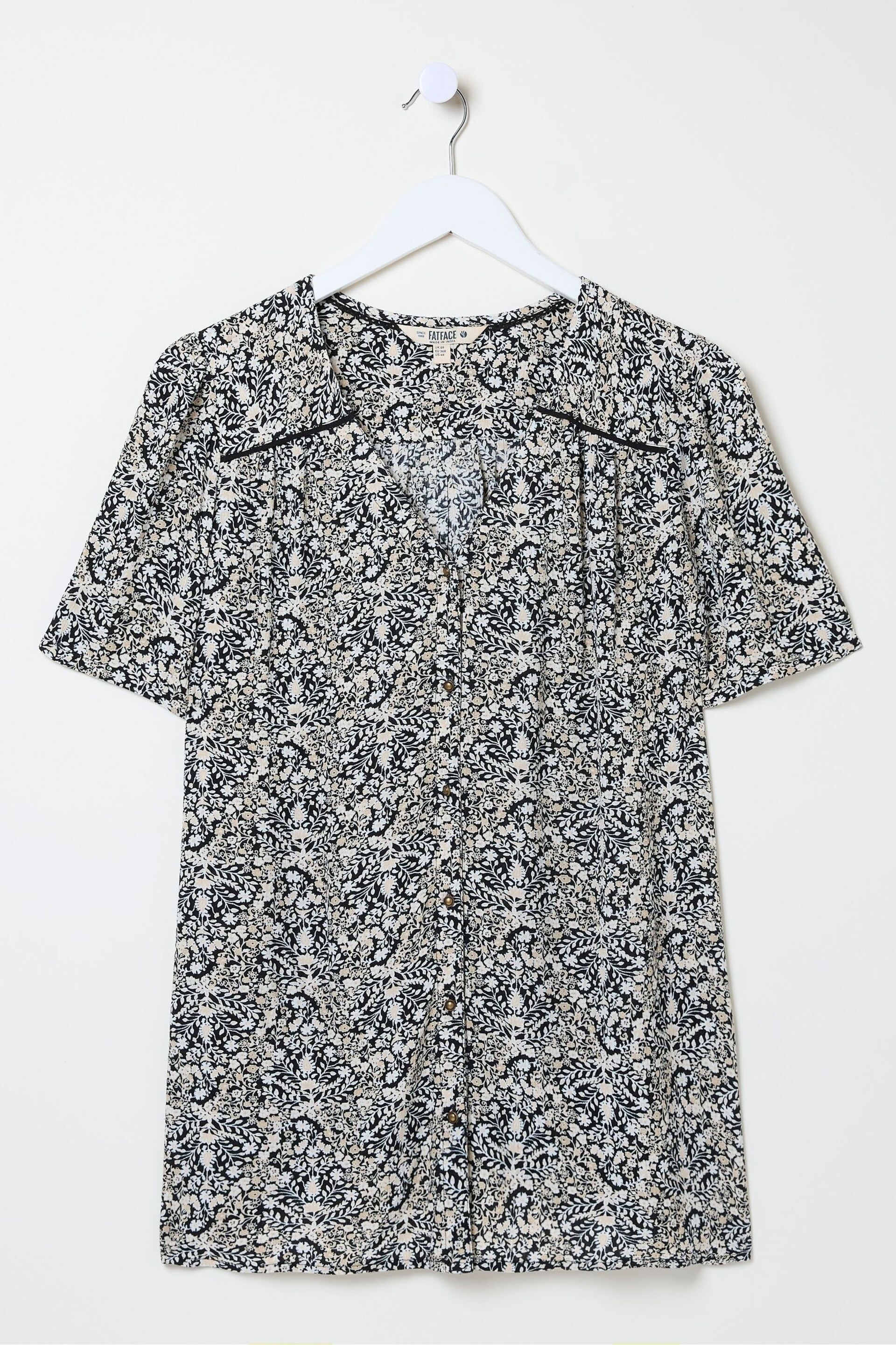 FatFace Black Cassidy Inlay Floral Tunic - Image 5 of 5