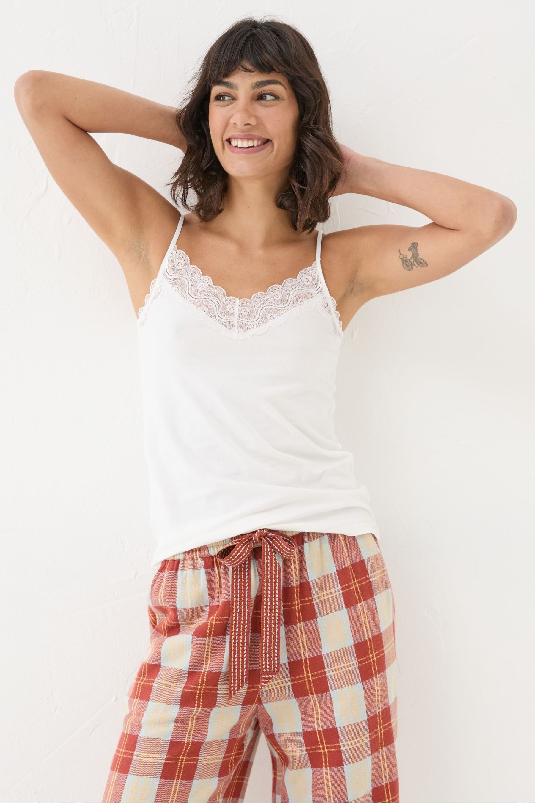 V neck pyjama top clearance