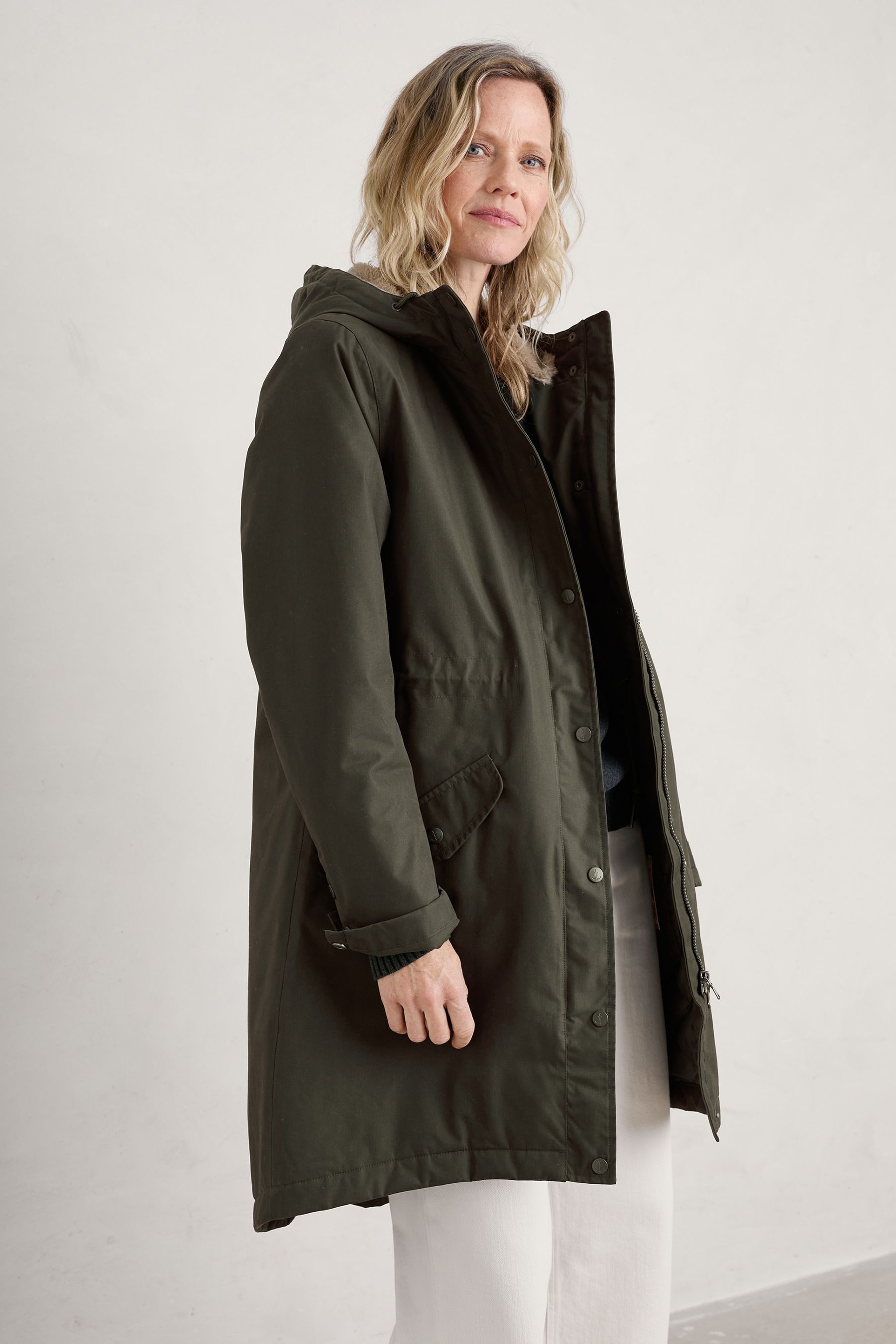 Buy Seasalt Cornwall Green Plant Hunter Waterproof Coat from Next USA