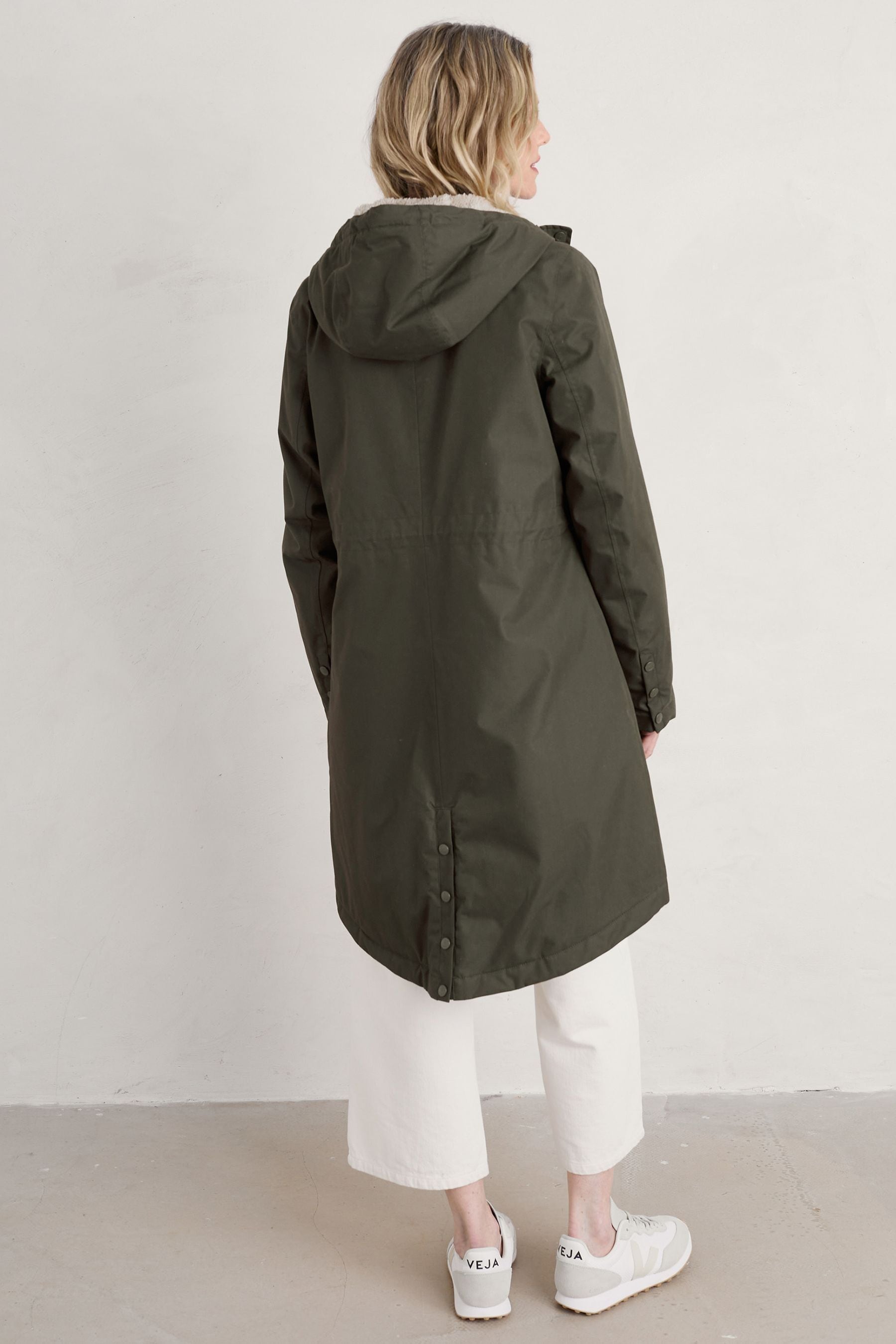 Buy Seasalt Cornwall Green Plant Hunter Waterproof Coat from the Next UK online shop