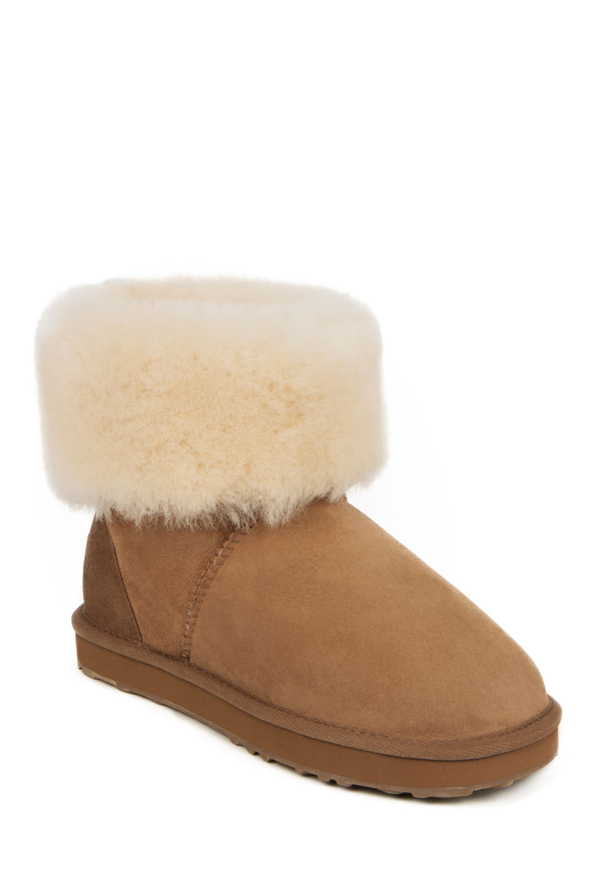 Just Sheepskin Brown Ladies Cornwall Boots - Image 2 of 5