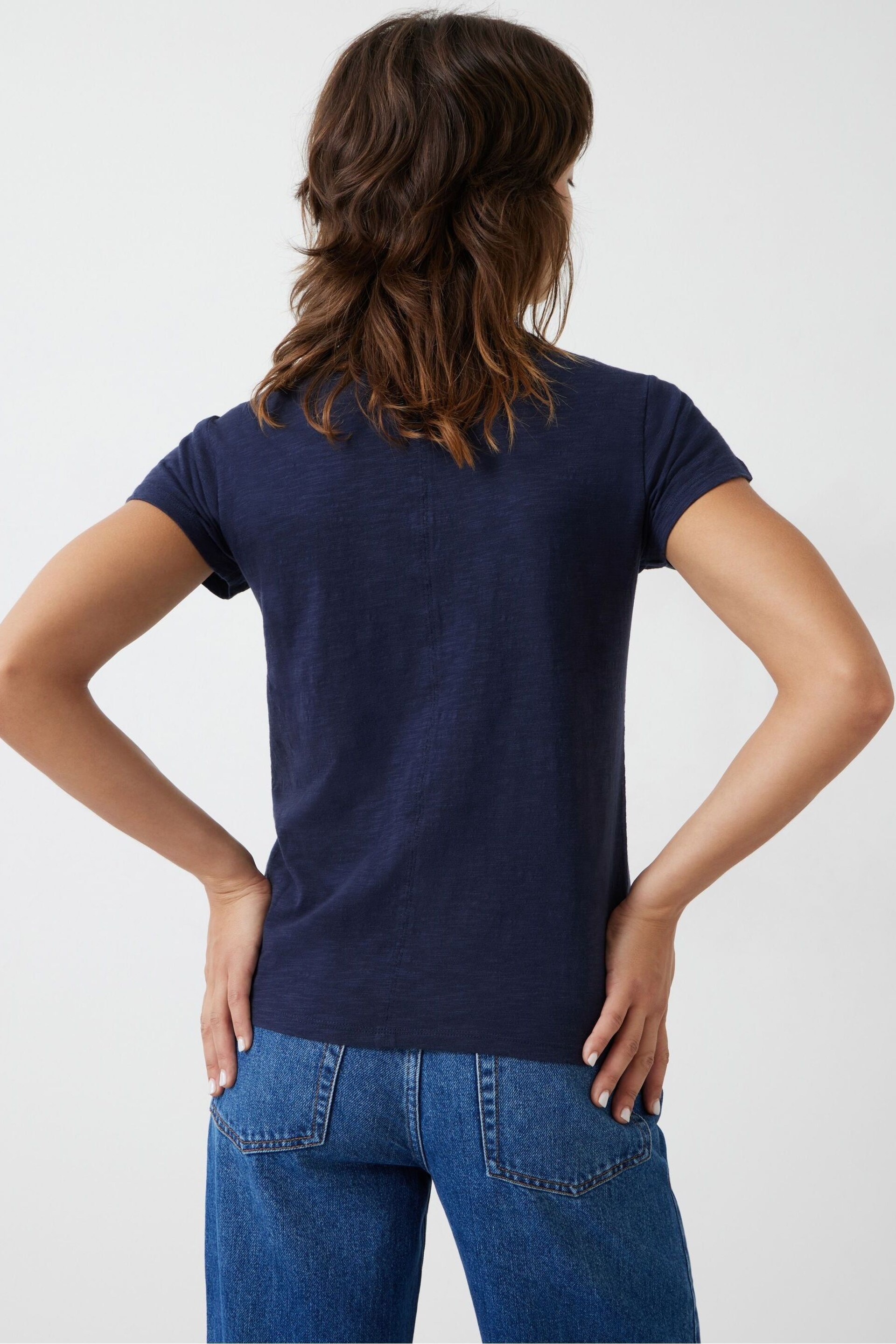 Hush Blue Slim Fit Crew T-Shirt - Image 2 of 4