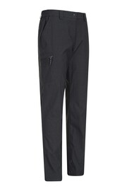 Mountain Warehouse Black Womens Hiker Lightweight Stretch UV Protect Walking Trousers - Image 2 of 4
