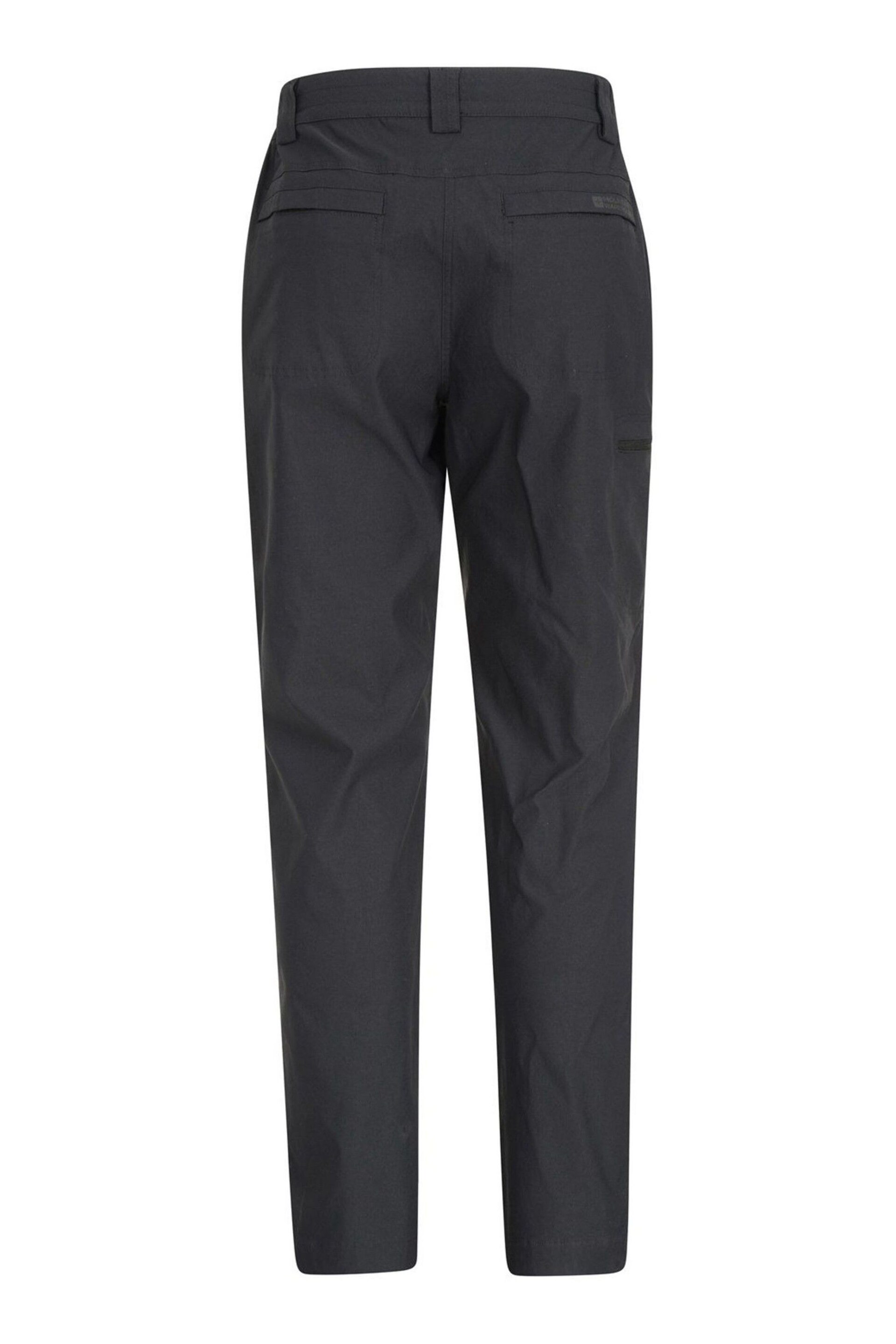 Mountain Warehouse Black Womens Hiker Lightweight Stretch UV Protect Walking Trousers - Image 4 of 4