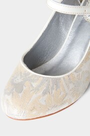 Joe Browns Silver Shimmery Jacquard Mary Janes Shoes - Image 5 of 5
