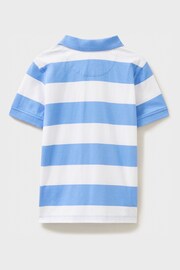 Crew Clothing Company Blue Plain Cotton Casual Polo Shirt - Image 2 of 3