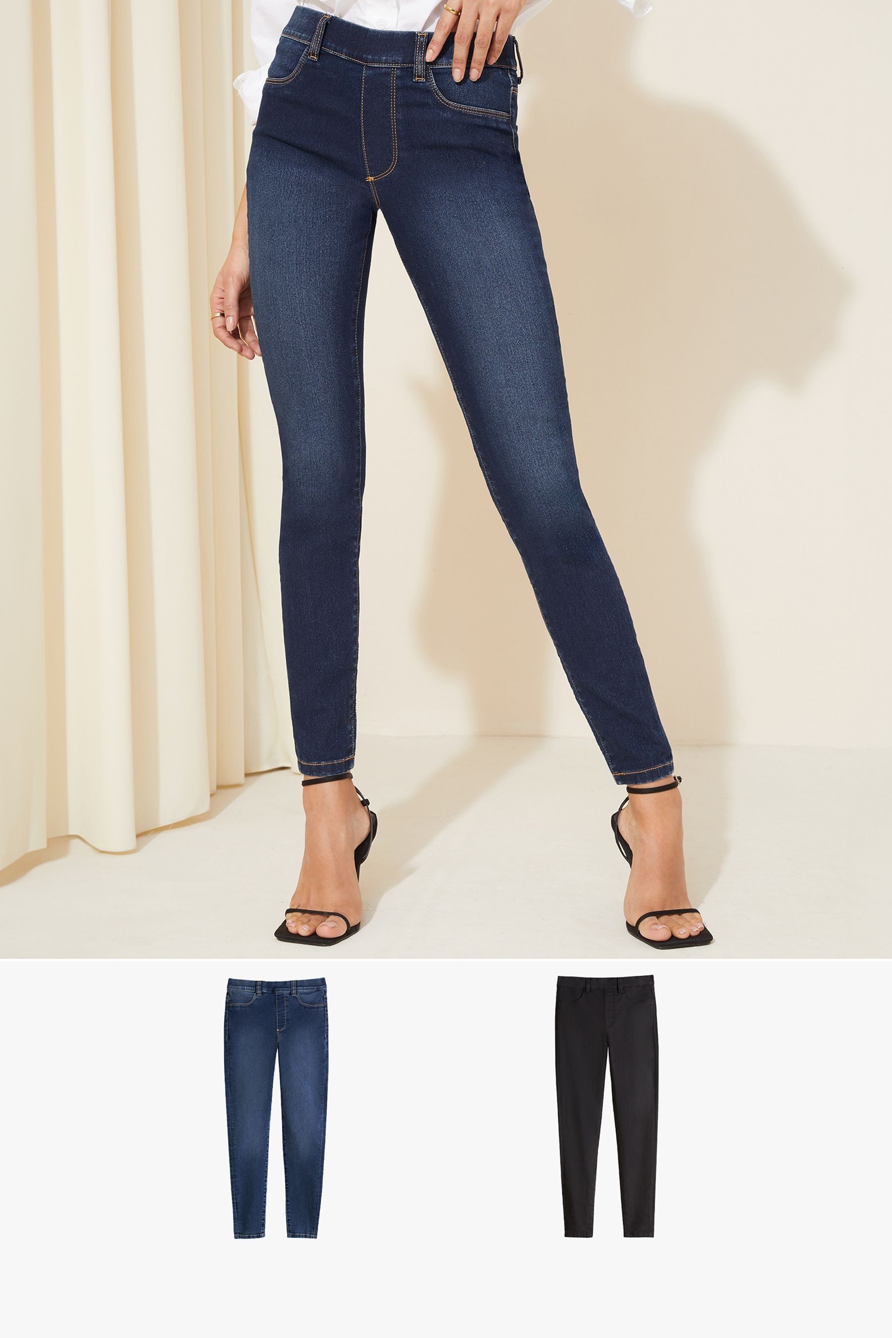 Buy Friends Like These Blue 2 Pack Elasticated Waist Jegging from Next Luxembourg