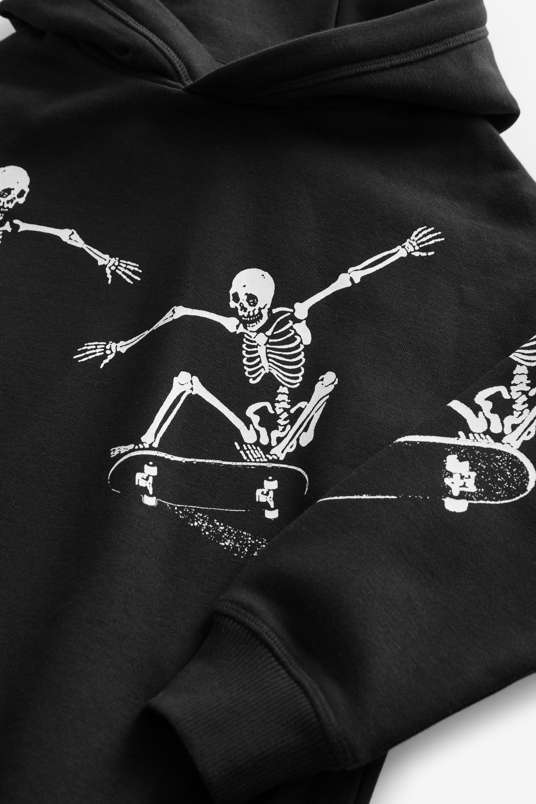 Black skeleton hoodie store