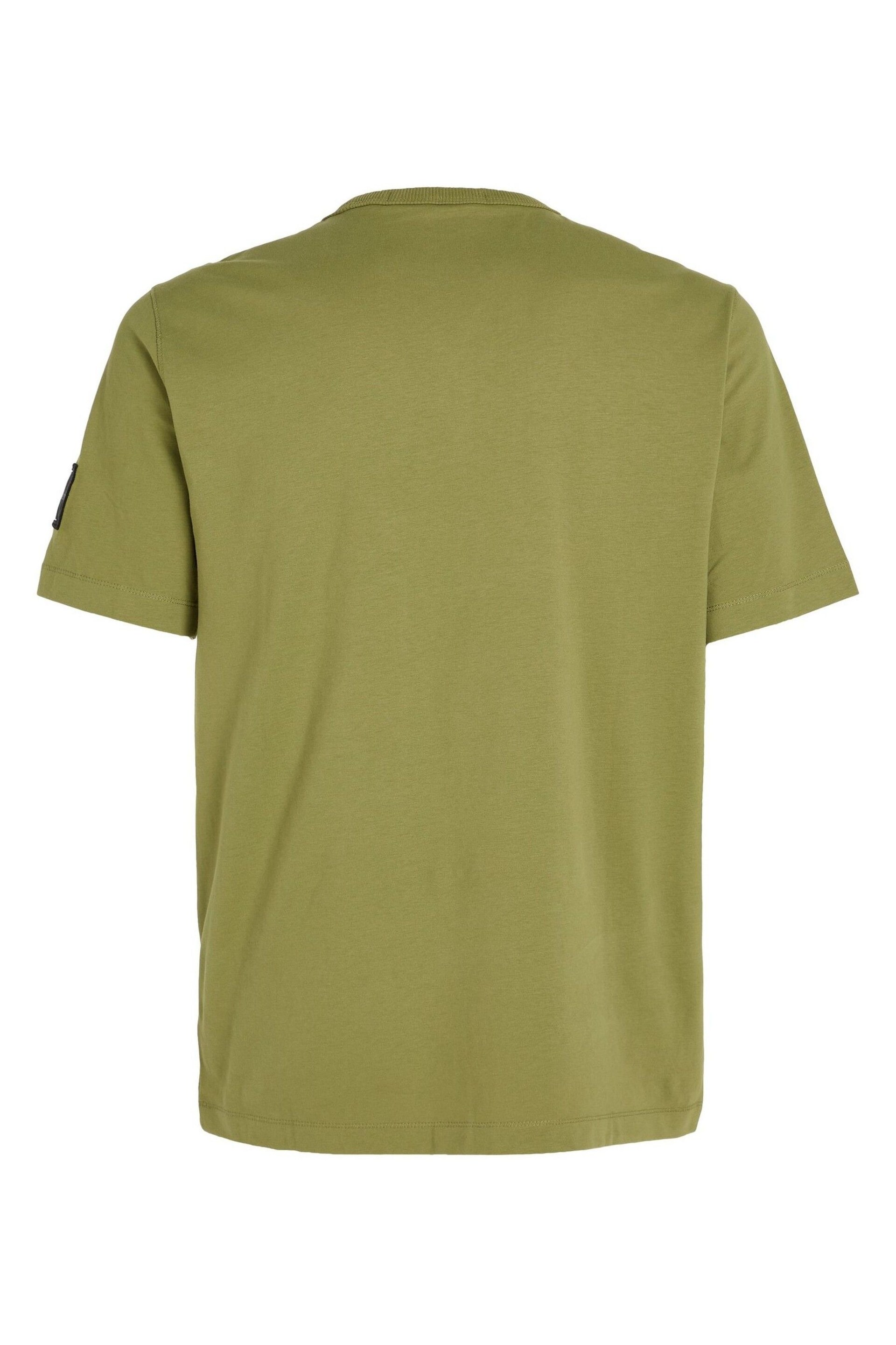 Calvin Klein Green Badge Crew Neck T-Shirt - Image 2 of 5