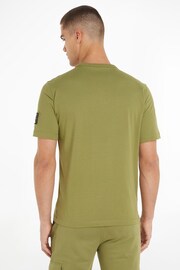 Calvin Klein Green Badge Crew Neck T-Shirt - Image 3 of 5