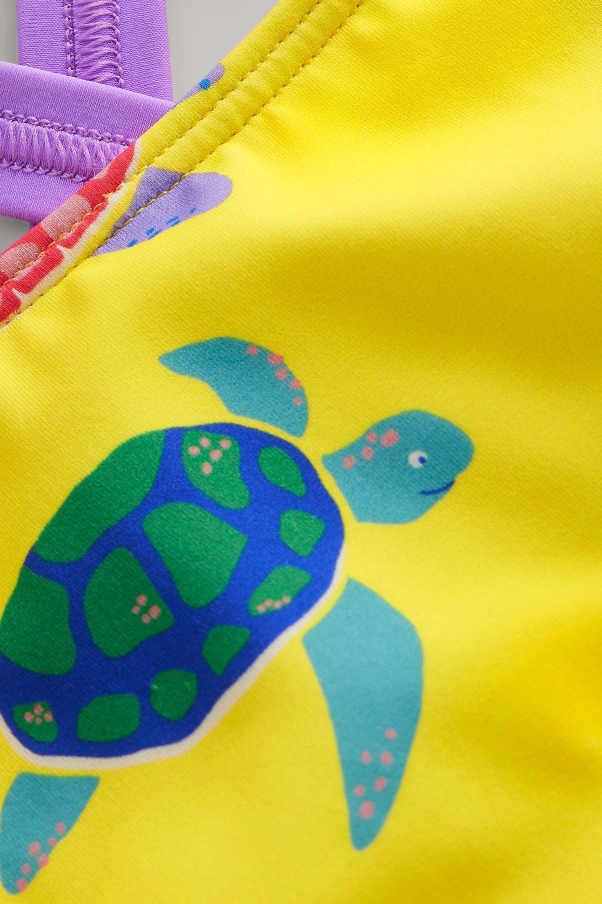Boden Yellow Cross-Back Printed Swimsuit - Image 3 of 3