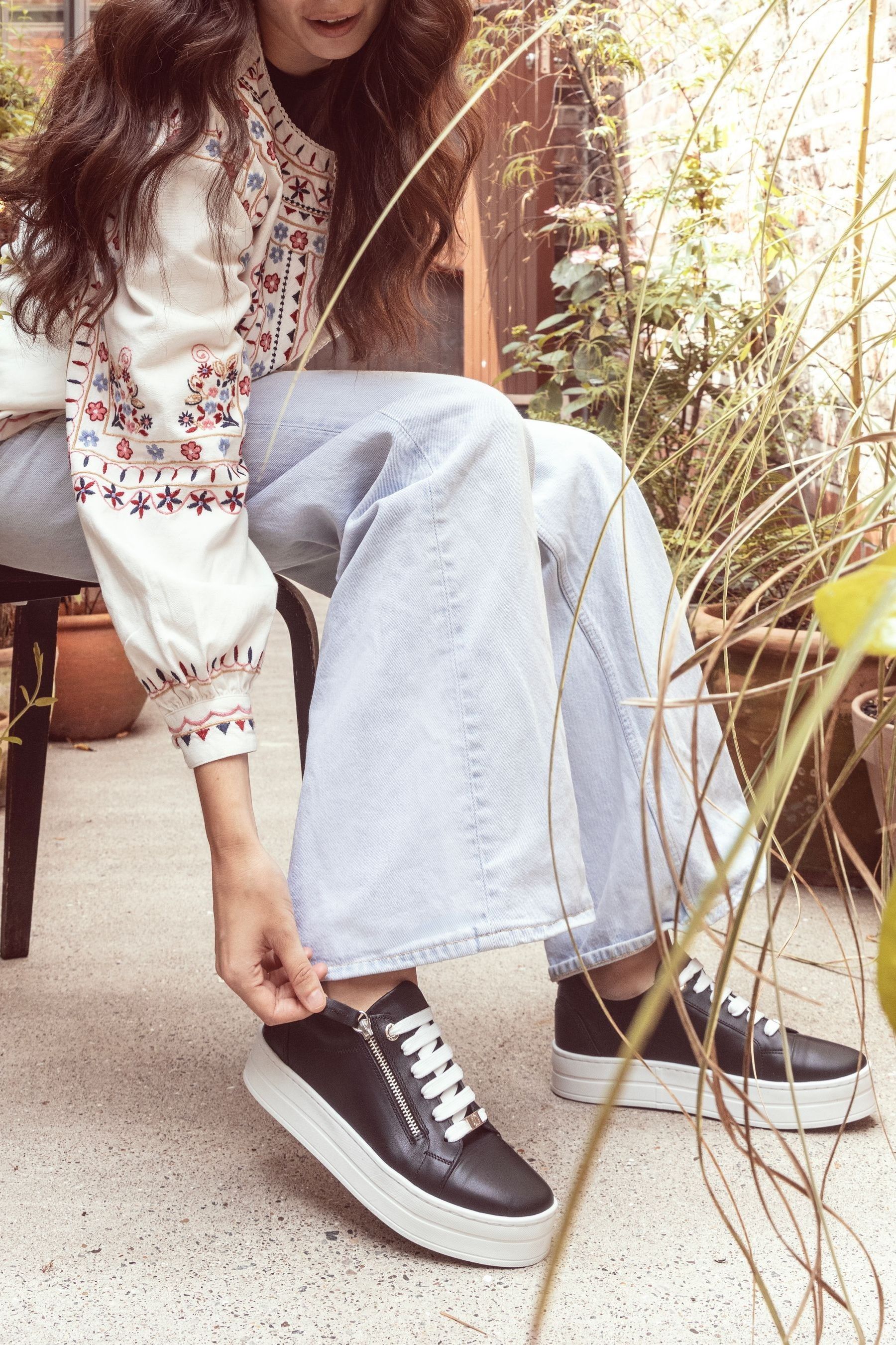 Moda in pelle sneakers store