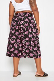 Yours Curve Black Flat Front Culottes - Image 3 of 6