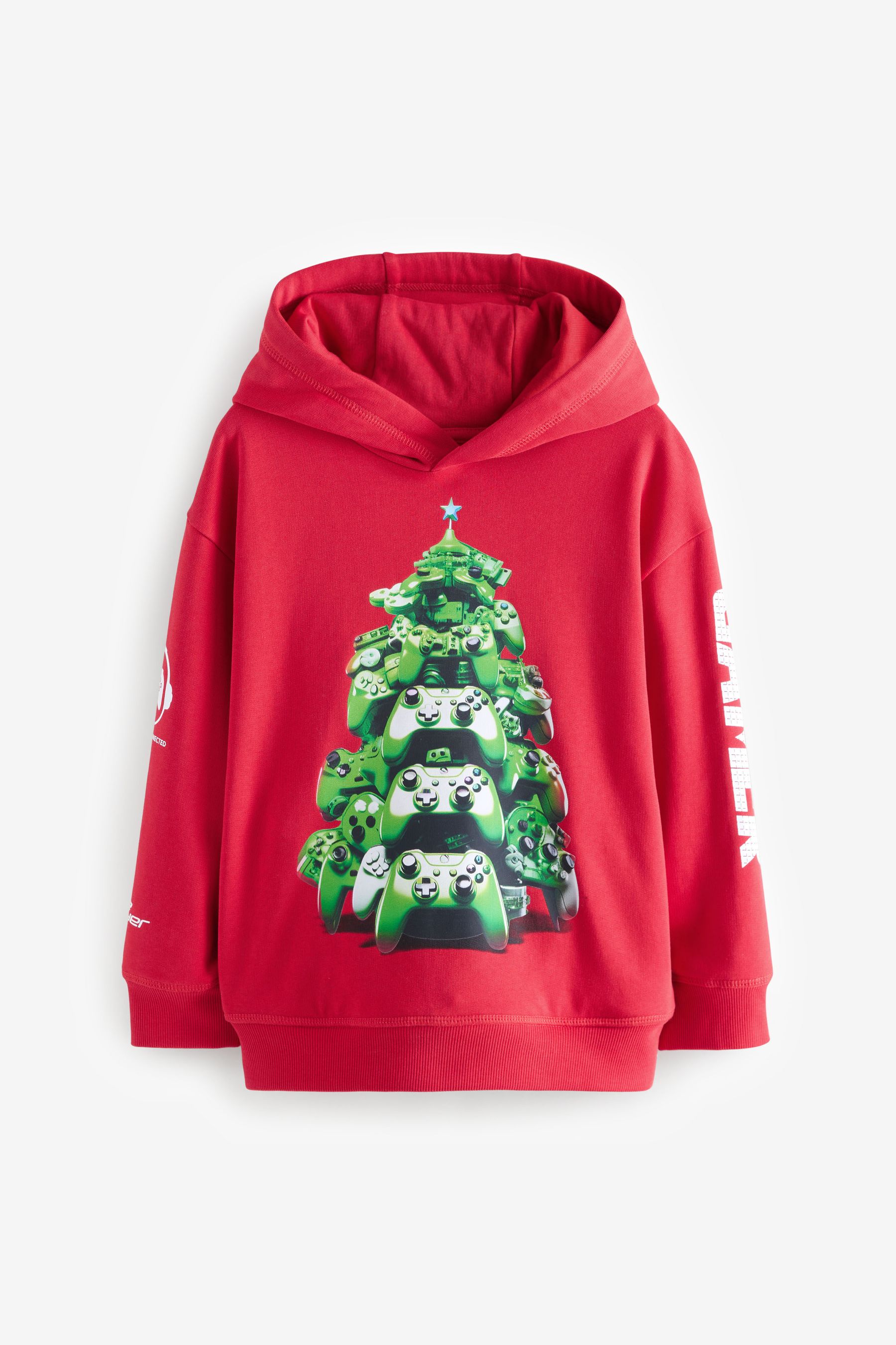 Buy Red Game Controller Christmas Graphic 100 Cotton Hoodie 3 16yrs from the Next UK online shop