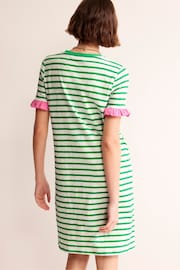 Boden Green Emily Ruffle Cotton Dress - Image 3 of 5