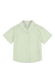 Jack Wills Relaxed Fit Girls Green Cuban Shirt - Image 6 of 8