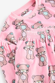 Pink Bear Cosy Fleece Pyjamas (9mths-16yrs) - Image 3 of 4