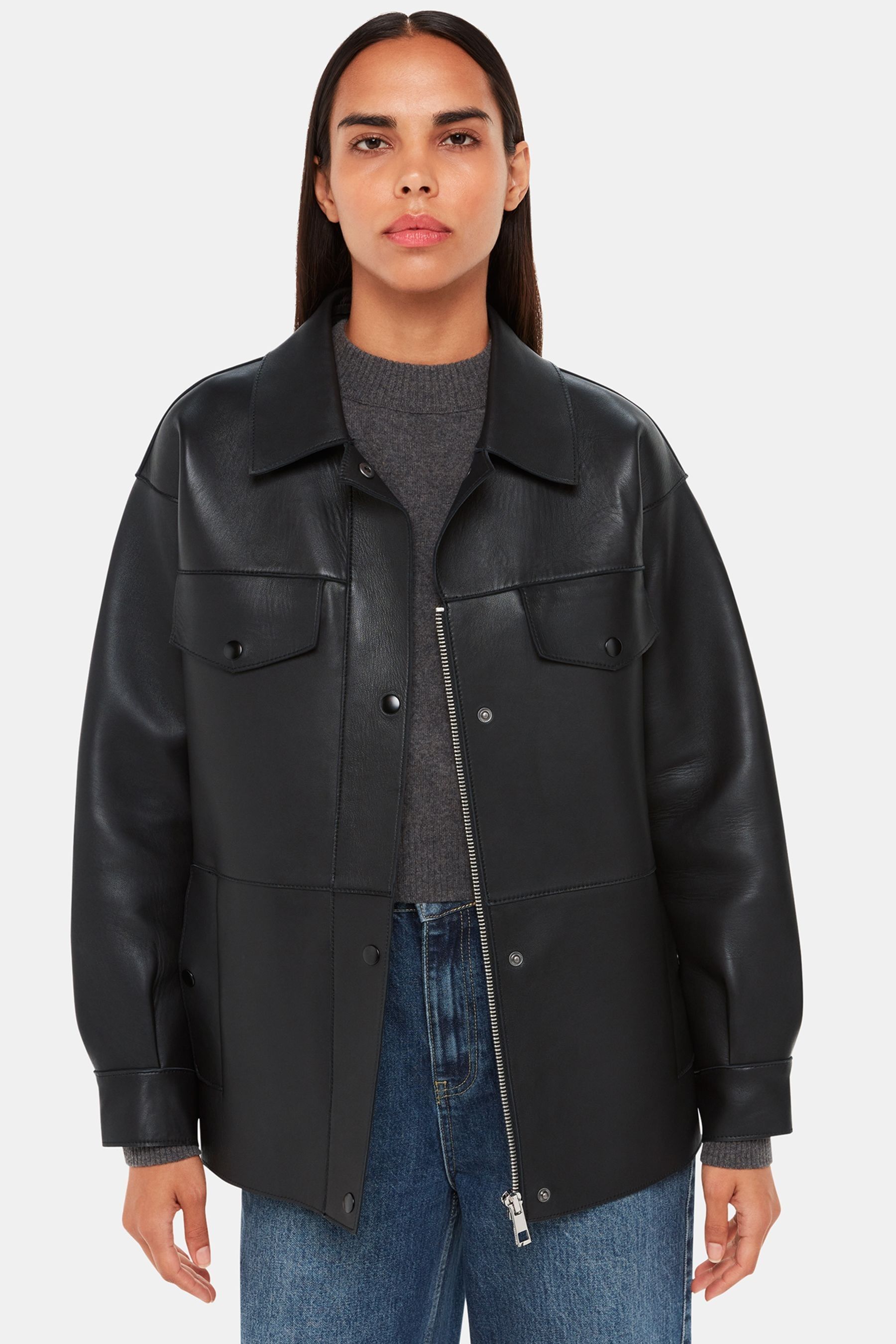 Whistles black jacket top
