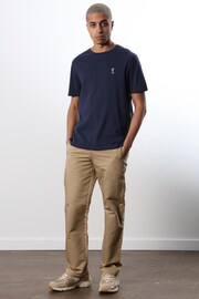 Religion Blue Slim Fit T-Shirt With Chest Logo - Image 3 of 3