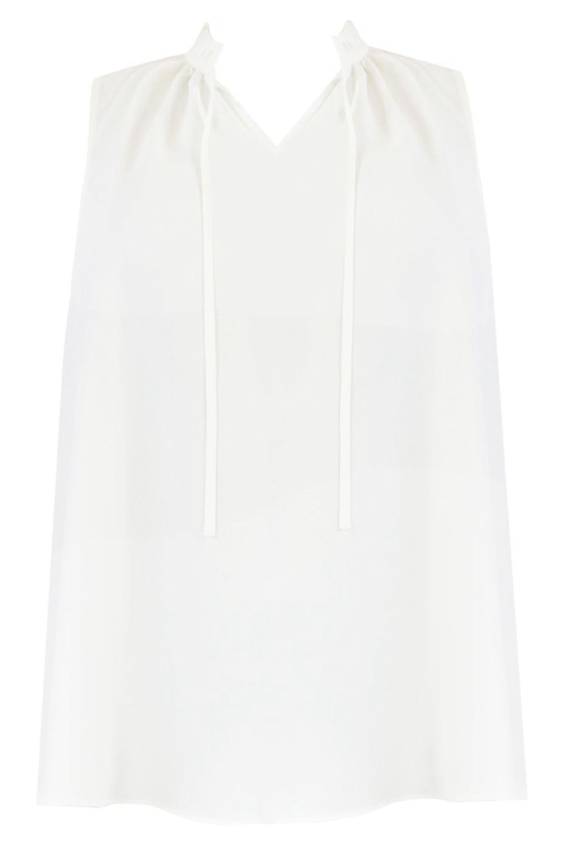 Live Unlimited Curve - White Ruffle Neck Blouse - Image 4 of 4