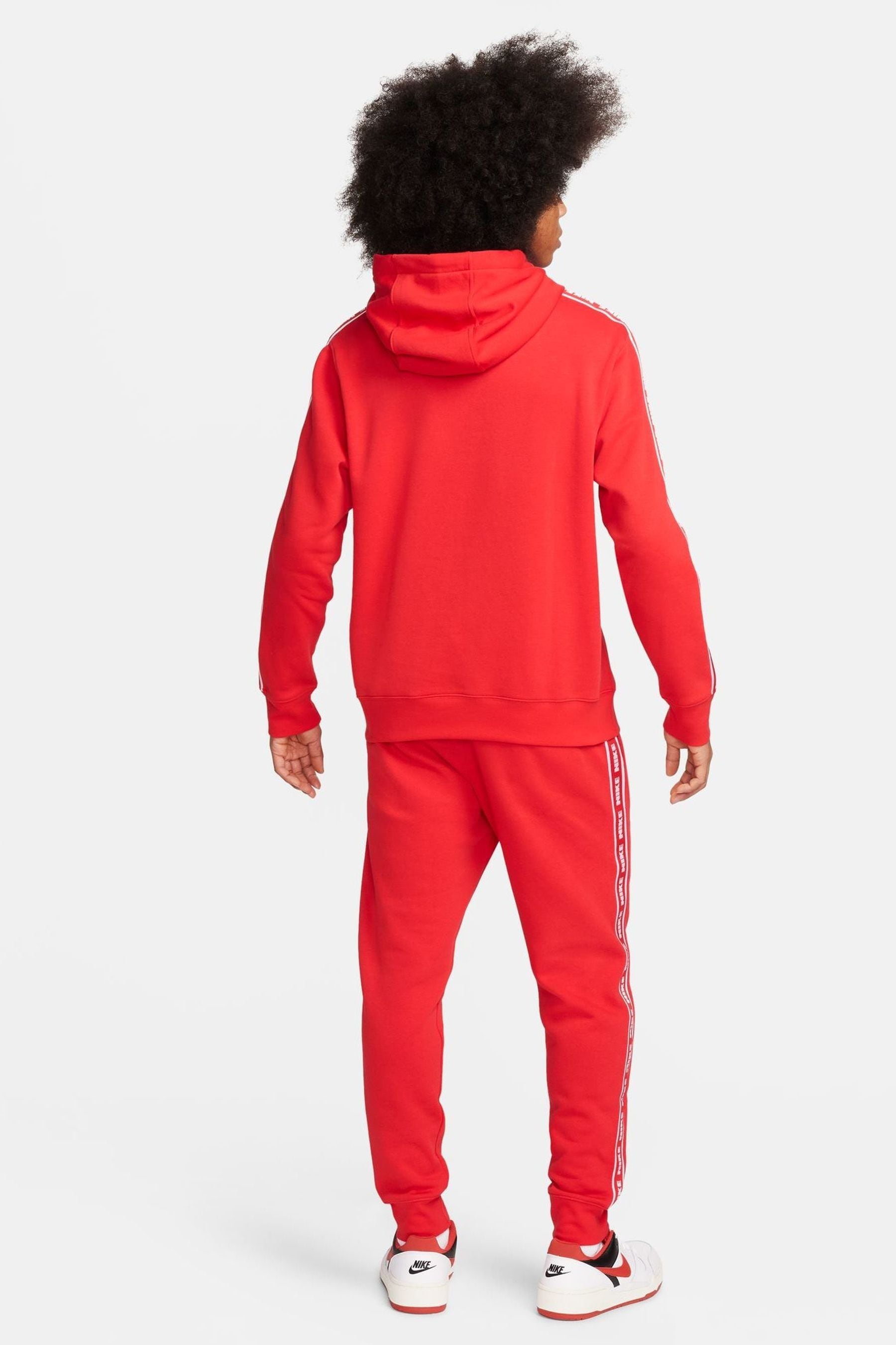 Nike Red Club Fleece Hooded Tracksuit