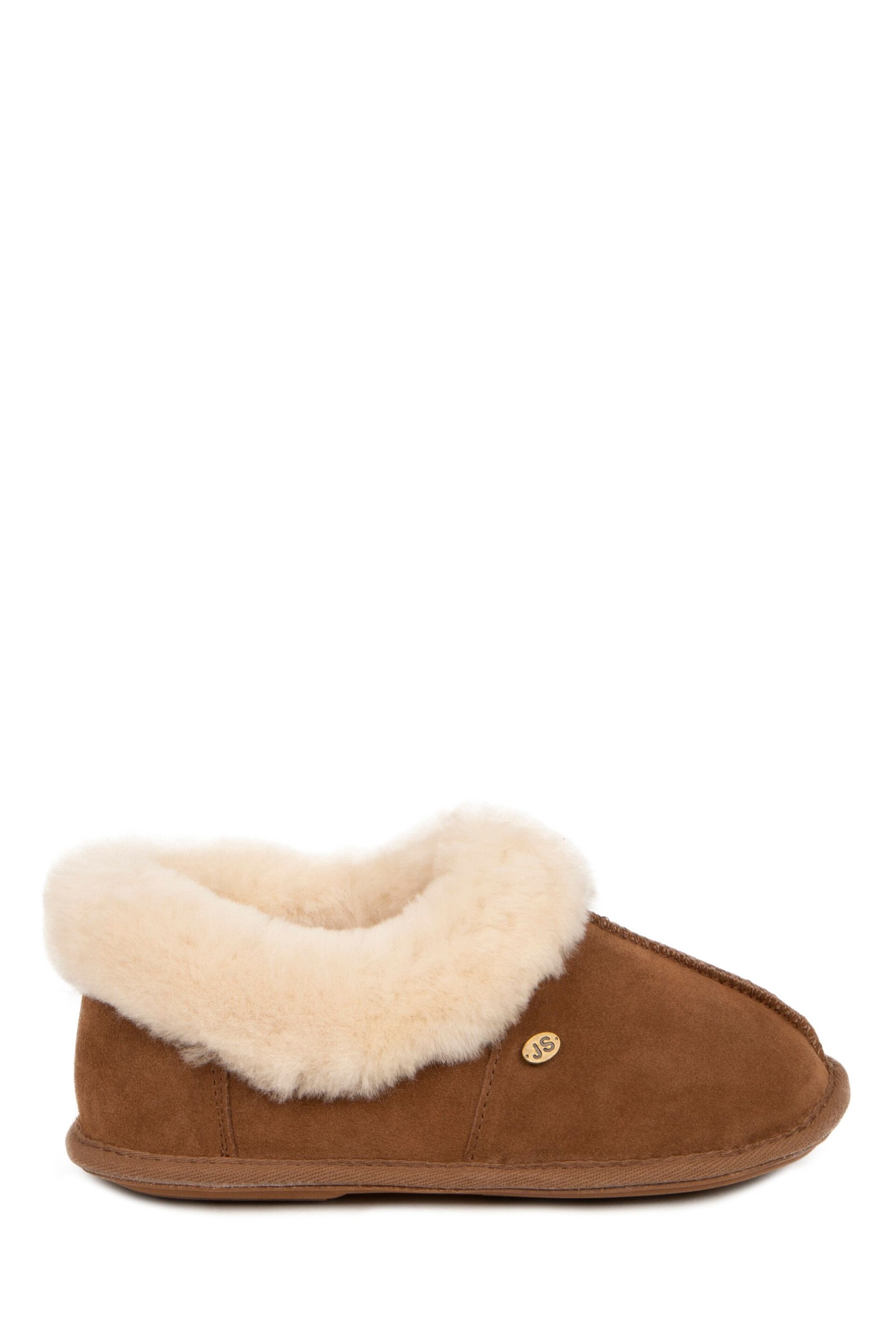 Just Sheepskin Brown Ladies Classic Slippers - Image 2 of 5